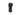 Black flashlight on a white background