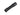 Black flashlight on a white background