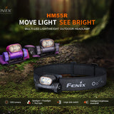 Fenix HM55R USB-C Rechargeable LED Headlamp - 1200 Lumens - Includes 1 x 18350 - Multiple Color Options