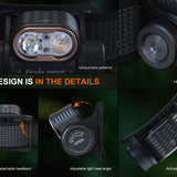 Fenix HM55R USB-C Rechargeable LED Headlamp - 1200 Lumens - Includes 1 x 18350 - Multiple Color Options