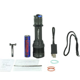 JETBeam M37 Max USB-C Rechargeable LED Flashlight - 5000 Lumens - CREE XHP70.3 HI - Includes 1 x 21700