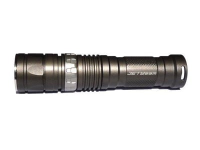 JETBeam Raptor RRT-0 LED Flashlight with 550 Lumen CREE XM-L T6 LED and Orange Peel Reflector - Uses 1xAA or 1xCR123A