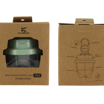 Klarus CL3 USB-C Rechargeable LED Lantern - 280 Lumens - Uses Built-in 2600mAh Li-ion Battery Pack