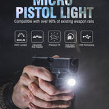Klarus GL1 Mini LED Rechargeable Weapon Light - 600 Lumens - Uses Built-In Li-Poly Battery Pack