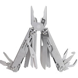 Klarus MT07 multi-tool pliers side profile with all tools showing
