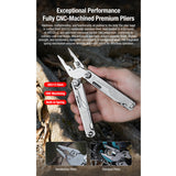 CNC-machined, stainless steel design for the Klarus MT07