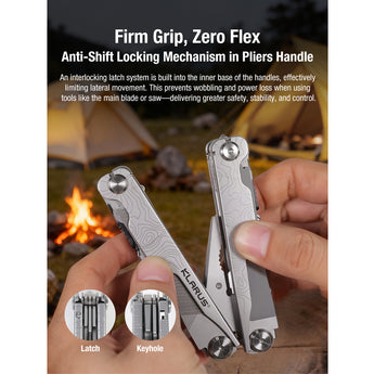 Interlocking latch system on Klarus MT07 overview