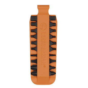 Leatherman Bit Kit #4 -Front-facing view of orange color option