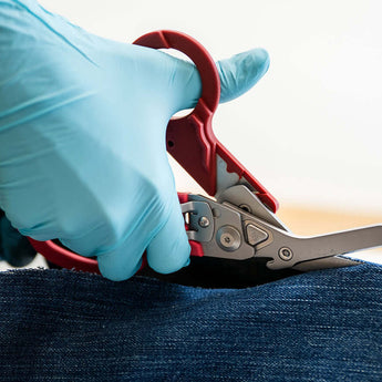 Leatherman Raptor Response Shears - Cutting Denim Pants