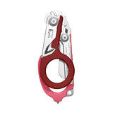 Leatherman Raptor Response Shears - Red/Pink - Closed, Oxygen Tank Wrench Showing