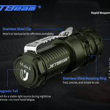 JETBeam RRT0 Pro LED Flashlight - 1680 Lumens - Uses 1 x 16340 - Green/Gray