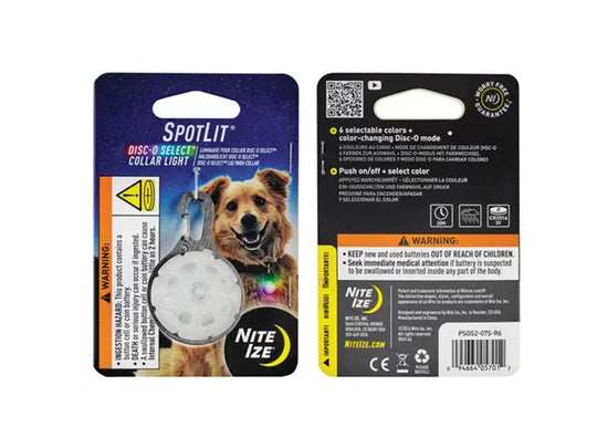 Niteize SpotLit Collar Light - Disc-O Select 6/24