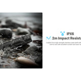 IPX6 and 2m impact resistance