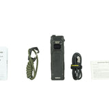 Nitecore EDC23 Saber USB-C Rechargeable LED Flashlight - 2500 Lumens - 2 x NiteLab UHi 25 - Uses Built-in 1500mAh Li-ion Battery Pack