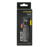 Nitecore EDC23 Saber USB-C Rechargeable LED Flashlight - 2500 Lumens - 2 x NiteLab UHi 25 - Uses Built-in 1500mAh Li-ion Battery Pack