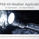 Nitecore EX7 USB-C Rechargeable LED Flashlight - 6000 Lumens - 5 x NiteLab M515S LEDs - Uses 1 x 21700