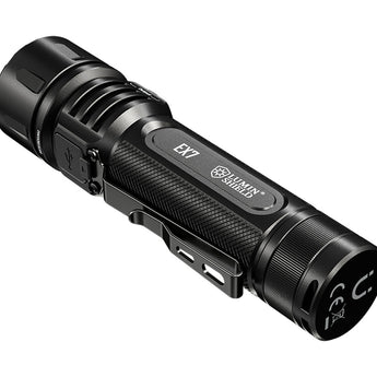 Nitecore EX7 USB-C Rechargeable LED Flashlight - 6000 Lumens - 5 x NiteLab M515S LEDs - Uses 1 x 21700