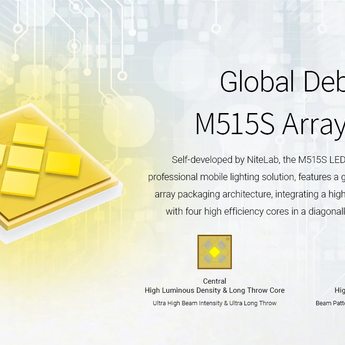 Nitecore EX7 USB-C Rechargeable LED Flashlight - 6000 Lumens - 5 x NiteLab M515S LEDs - Uses 1 x 21700