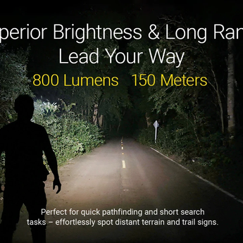 Nitecore HA27 UHE - 1500 Lumens, 150 Meters Max Output Slide