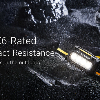 Nitecore HA27 UHE - IPX6 Waterproof, 1 meter impact resistant slide