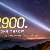 Nitecore P40 USB-C Rechargeable Ultra-Long Throw Dual Beam LEP Flashlight Informational Slide - 2900m Long Throw