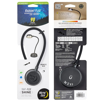 Nite Ize Radiant Flex Light Packaging - Front and Back