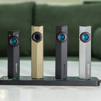 Olight ArkPro Lite Rechargeable LED Flashlight - 1200 Lumens - Uses Built-in 1350mAh Li-ion Battery Pack - Matte Black