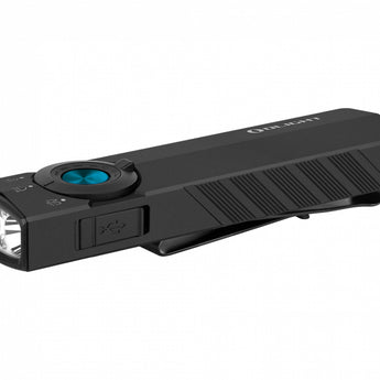 Olight ArkPro Lite Rechargeable LED Flashlight - 1200 Lumens - Uses Built-in 1350mAh Li-ion Battery Pack - Matte Black