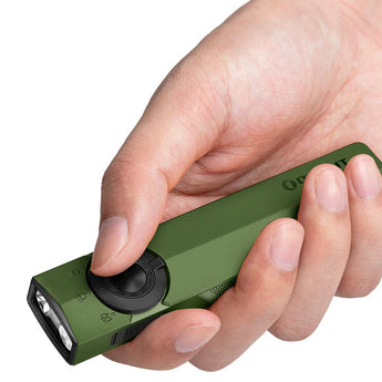 Olight ArkPro Rechargeable LED Flashlight - 1500 Lumens - Cool White - Uses Built-in 2000mAh Li-ion Battery Pack - Multiple Color Options