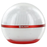 Olight Sphere Rechargeable RGB LED Lantern - 75 Lumens - Uses Built-in 700mAh Li-ion Battery Pack - Blue or Snowflake Red