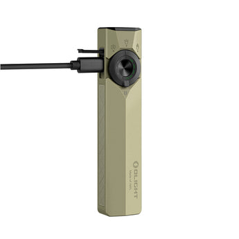 Olight ArkPro Ultra Rechargeable LED Flashlight - 1700 Lumens - Cool White - Uses Built-in 2000mAh Li-ion Battery Pack - Olive Green