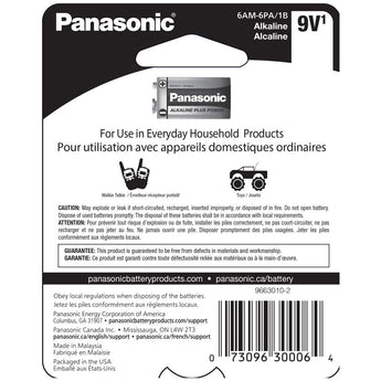 Panasonic Alkaline Plus Power 9V Battery