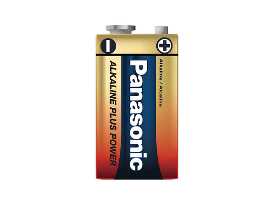 Panasonic 9V Alkaline Plus Power - Front Vertical View