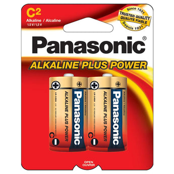 Panasonic Alkaline Plus Power C-Cell Battery - 2-Pack