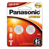 Panasonic CR1616 Lithium Coin Cell Battery - Front View of 2 Pack