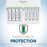 Panasonic Eneloop NiMH Battery 8-Pack and Eight Position Quick Charger