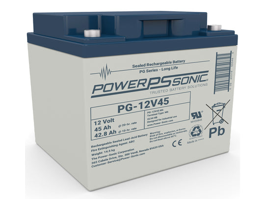 Powersonic PG-12V45 FR SLA Battery