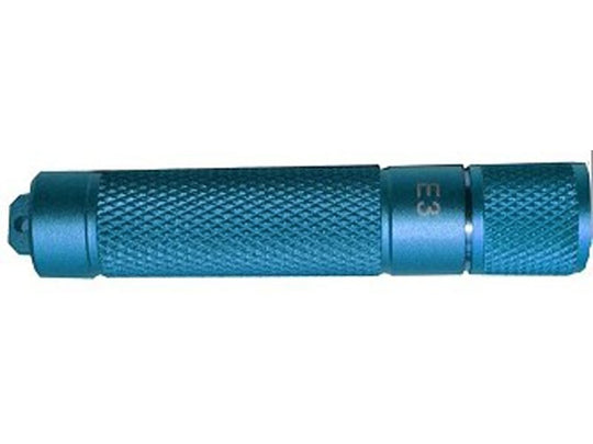 PowerTac E3 LED Flashlight with Blue Finish 90 Lumens CREE XP-E - Uses 1 x AAA