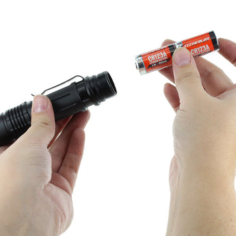 Titanium Innovations CR123A (2PK) 1600mAh 3V 3A Lithium Primary (LiMNO2) Button Top Photo Batteries - Shrink Wrapped Rapid Reload (6V) - Bulk