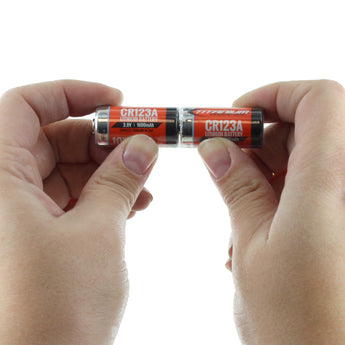 Titanium Innovations CR123A (2PK) 1600mAh 3V 3A Lithium Primary (LiMNO2) Button Top Photo Batteries - Shrink Wrapped Rapid Reload (6V) - Bulk