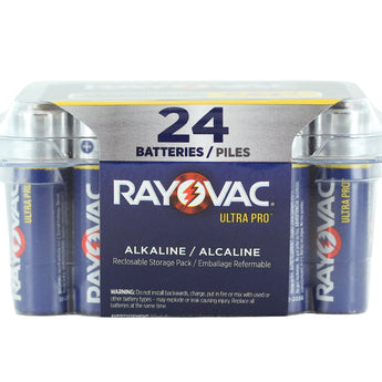 Rayovac Ultra Pro AL-AA-24 1.5V Alkaline Button Top Batteries - 24 Pack