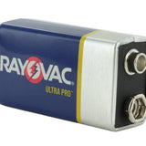 Rayovac Ultra Pro 9V battery angled right