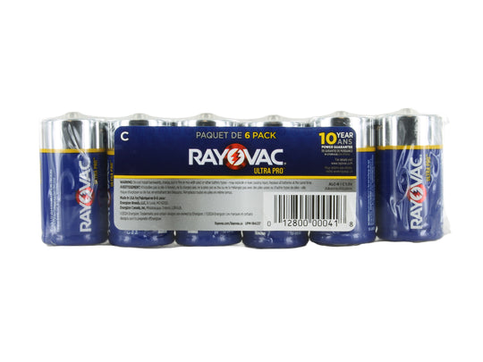 Rayovac Ultra Pro C-Cell 6-pack - Package Head-on
