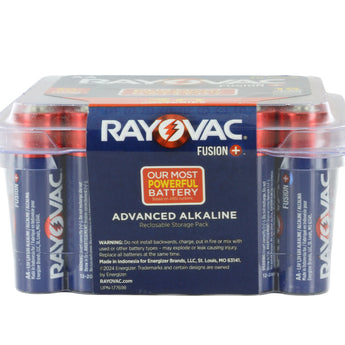 Rayovac Fusion AA Battery 30 pack box front view