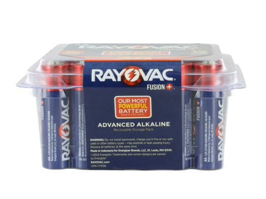 Rayovac Fusion AA Battery 30 pack box front view