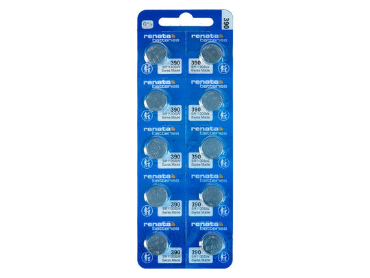 Renata 390 MP - Package of 10 Tear-strips, Standing Upright