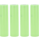 Sanyo NCR 18650GA 3500mAh 3.7V Unprotected High-Drain 10A Lithium Ion (Li-ion) Flat Top Battery - 4 Pieces