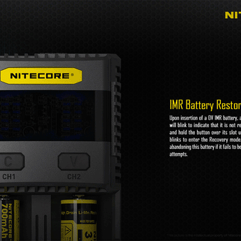 Nitecore Superb Charger SC2 2-Channel Selectable Current Smart Battery Charger for Li-ion, Ni-Cd, NiMH Batteries, and USB Devices