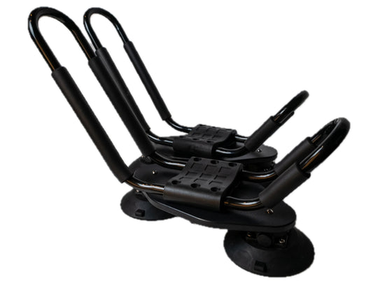 SeaSucker Kayak Rack - Rack Mounts Closeup on Quarter-angle View