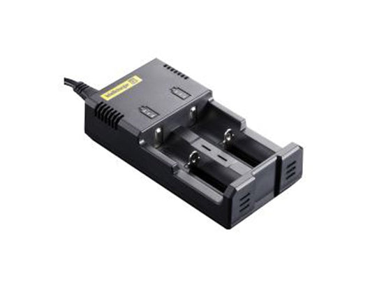 Nitecore Intellicharge i2 2-Channel Smart Battery Charger for Li-ion, Ni-Cd,& NiMH Batteries
